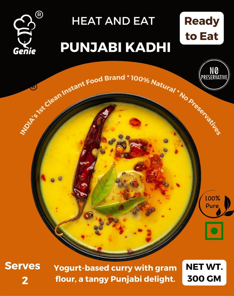 GENIE'S READY TO EAT PUNJABI KADHI | 300GM | HEAT AND EAT | NO PRESERVATIVES | READY IN 5 MINS (2)