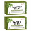 Chesta Formulation Bamboo Fibre Biodegradable Sanitary Pad And Panty Liner Combo Pack [XXL-20 Pads + 30 N Panty Liner] Organic And Natural Soft High Absorbent Extra Long Periods view 1