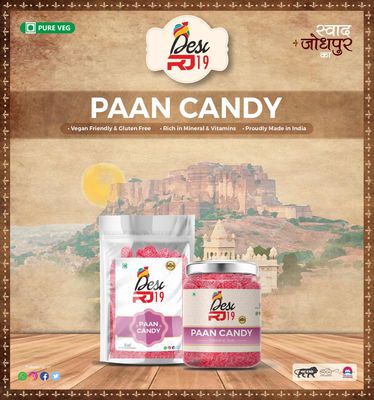 Desi RJ19 Pan Candy, 800g Pack Pure Veg Pan Candy, Vegan and Gluten Free