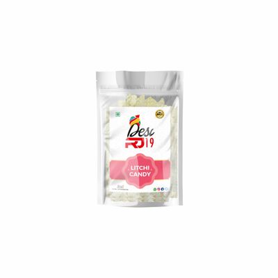 Desi RJ19 Litchi Candy, 800g Pack Pure Veg Litchi Candy, Vegan and Gluten Free Tasty Candy