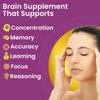 DR. MOREPEN Memory, Focus & Mood Tablets with GABA, Ashwagandha & Chamomile for Brain Health - 60 Veg Tablets Pack of 2 view 2