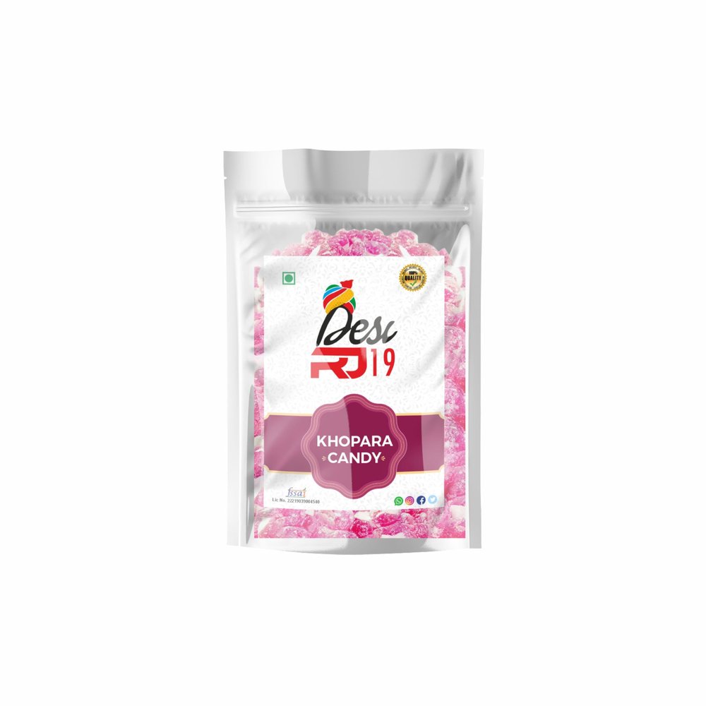 Desi RJ19 Khopra Candy, 200g Pack Pure Veg Khopra Candy, Vegan and Gluten Free Tasty Candy