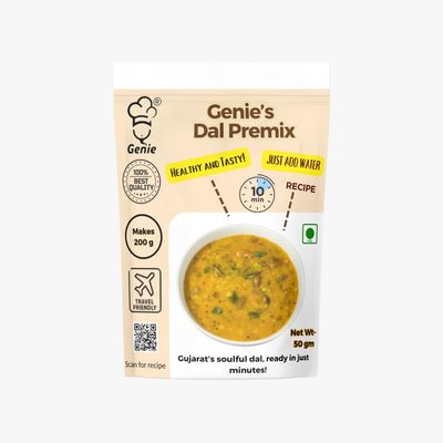 GENIE'S READY TO EAT GUJARATI DAL | MAKES 300GM | HEAT AND EAT | NO PRESERVATIVES | READY IN 5 MINS (3)