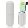 COOFANDY Toothbrush Holders Cover, Toothbrush Travel Containers Wash Cup Holder Organiser for Trips and Daily Use Travel Toothbrush Case for Travelling, Camping, Home, School, Business (6) view 1