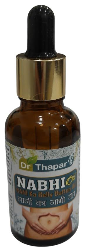 DR. THAPAR'S Belly Button & Navel Ayurvedic Oil - Natural Blend with Castor, Amla, Haritki, and More - Herbal Remedy for Navel Care - 35ml