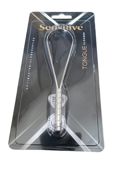 MAHADEV Industries Tongue Cleaner Steel 1 hendal for Managing Oral Health Reduces Bad Breath Supports Digestive Health Comfortable & Flexible Handle Easy & Safe to Use Pack of 1