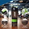 BANTKART Boost Your Workout with Spider Gym Shaker Bottle: Protein Shake Solution with 2 Storage Compartments | Leakproof, BPA-Free, 500 ML (Pack of 1, Green) view 2