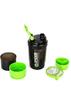BANTKART Boost Your Workout with Spider Gym Shaker Bottle: Protein Shake Solution with 2 Storage Compartments | Leakproof, BPA-Free, 500 ML (Pack of 1, Green) view 4