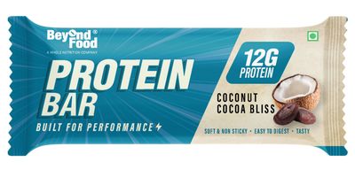 Beyond Food 100% Whey Protein Bars (Pack of 6) | 10g Protein Per Bar | Whole Nutrition | With Dates, Peanut & Protein Millets | Rich in Vitamins, Fibre & Energy | Boosts Immunity | Coconut Cocoa Bliss