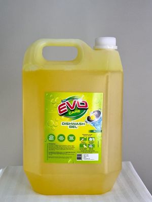 Evocare Natural Dishwash Gel Refill 5L Can - Powerful Lemon Cleaning Formula, Removes Tough Stains and Grease