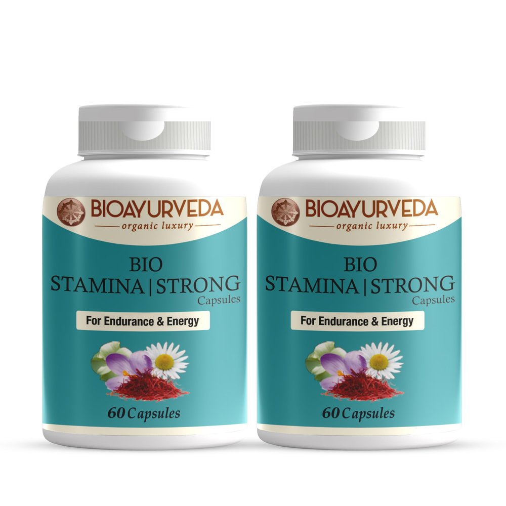 BIOAYURVEDA Bio Stamina Strong Capsule for Endurance and Energy 30 Capsules (Pack Of 2)