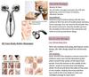 3D Manual Solar Powered Face Body Roller Massager, 3D Roller Face Massager Y-Shape Face Lift Tool Firming Beauty Massage Body Face Massager - Silver -pack of -1 view 2