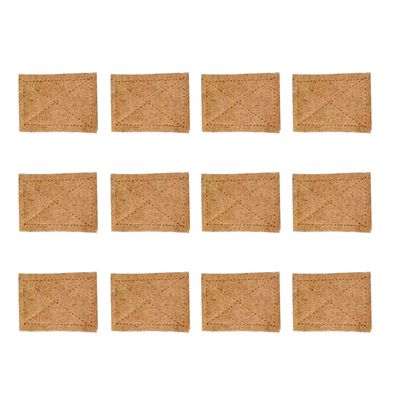 KURUPPATH GROUP Natural Coconut Coir Scrub Pads | Plastic Free | Multi-Purpose Scratch Free | Long-Lasting Stitched Coir Scrubber Dishwashing and Cleaning Pad| Pack of 12