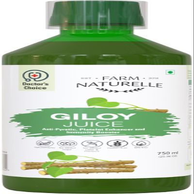 Farm Naturelle - Giloy Juice - 750ml | Natural Herbal Source Of Antioxidants | Maintane Immune Health |Help In Liver & Skin Health | 15 Day's Pack