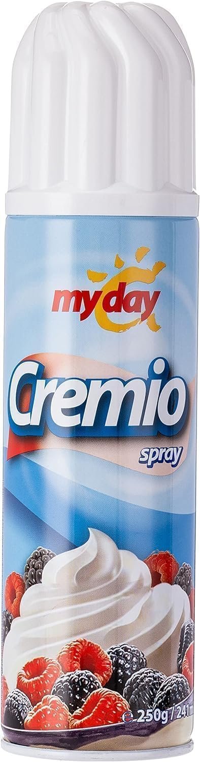 My Day Cremio Whipped Cream Crafted With Finest Ingredients Spray Topping 250g (Imported)