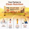 Beyond Food Protein Millet Bar (Pack of 6) | 167 kcal, 5.2g Protein | No Added Sugar | Gluten-Free | Made with Ragi, Jowar, Bajra, Dry Fruits & Honey | Peanut Butter Flavour view 4