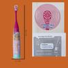 AMB Pack of 1 Kids Pink Cartoon Printed Electric Toothbrush Extra Soft Electric Battery Powered Toothbrush for Girls view 4