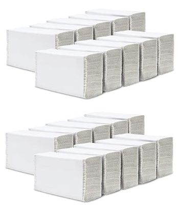ACMS M-Fold Paper Towel || Used As Face Tissues, Paper Towels, Toilet Tissue, Table Napkins || Absorbent and Hygiene ||Pack of 20