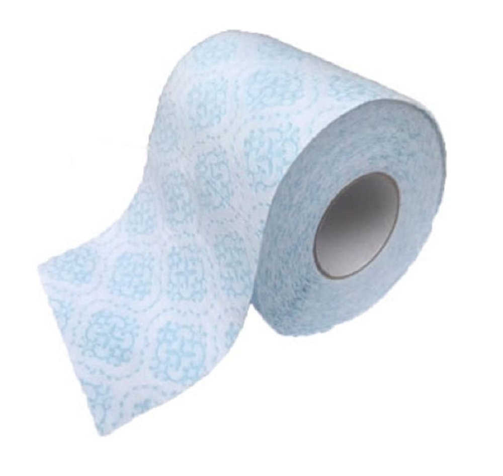 BROW Toilet Paper Roll, 8 Rolls, 160 Pulls, 3 Ply, CYAN