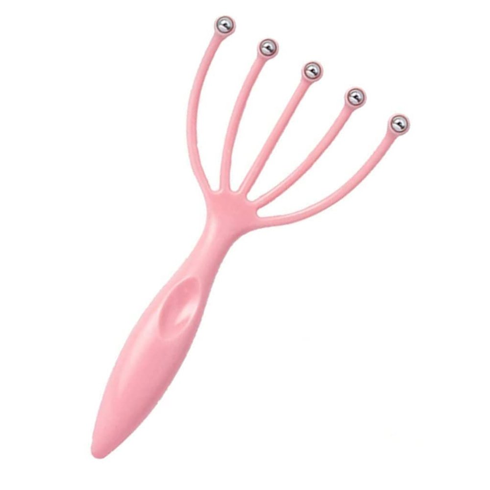 ACP ACUPRESSURE Scalp Head Neck Finger Gripper Claw Spa Therapy Tool Massager, Pack Of 1, (Pink Color)