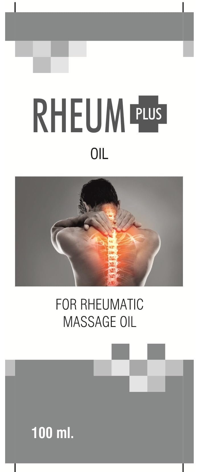 Dr.Rajeev's RHEUM PLUS oil Homeopathic Medicine for rheumatic massage oil PACK OF 2