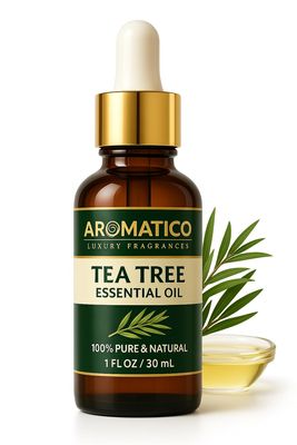 AROMATICO Tea Tree Essential Oil For Hair Growth, Skin & Face Care - Tea Tree Oil For Dandruff | Promotes Blemish Free Skin, Improves Hair Growth 100% Pure, Natural | 30ML