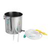 Medono India Stainless Steel Enema Pot with Tube & Nozzles, 1.5L Can - Made using high-grade steel-Eco-friendly, Sturdy & Durable view 1