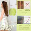 2 Pieces Shower Foot Scrubber Mat Hands Free Back Scrubber for Shower Wall Mounted Bath Massage Pad Back Scrubber Back with Non Slip Suction Cups Foot Cleaner for Men Women (Pink, Green) view 2