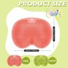 2 Pieces Shower Foot Scrubber Mat Hands Free Back Scrubber for Shower Wall Mounted Bath Massage Pad Back Scrubber Back with Non Slip Suction Cups Foot Cleaner for Men Women (Pink, Green) view 3