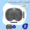 2 Pieces Shower Foot Scrubber Mat and Back Scrubber - Hands Free Wall Mounted Bath Massage Pad With Non Slip Suction Cups - Foot Cleaner for Men Women (Gray) view 3