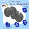 2 Pieces Shower Foot Scrubber Mat and Back Scrubber - Hands Free Wall Mounted Bath Massage Pad With Non Slip Suction Cups - Foot Cleaner for Men Women (Gray) view 4