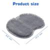 1PC Shower Foot Scrubber Mat Back Washer Back Exfoliating Bath Wash Pad Wall Mounted Slip Suction Cups Foot Scrubber for Use in Shower Cups Foot Cleaner for Men and Women (Grey) view 3