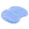 1PC Shower Foot Scrubber Mat Back Washer Back Exfoliating Bath Wash Pad Wall Mounted Slip Suction Cups Foot Scrubber for Use in Shower Cups Foot Cleaner for Men and Women (Blue) view 1