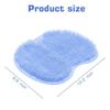 1PC Shower Foot Scrubber Mat Back Washer Back Exfoliating Bath Wash Pad Wall Mounted Slip Suction Cups Foot Scrubber for Use in Shower Cups Foot Cleaner for Men and Women (Blue) view 4