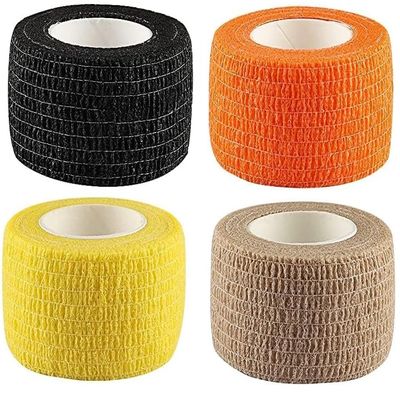 A-TAPE Breathable Self Adhesive Cohesive Bandage for Humans & Pets (Dogs, Cats, Birds)  (2.5 cm X 4.5 mtr, Pack of 4) (Black, Orange, Beige & Yellow)