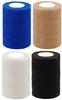 A-TAPE Breathable Self Adhesive Cohesive Bandage for Humans & Pets (Dogs, Cats, Birds)  (7.5 cm X 4.5 mtr, Pack of 4) (White, Blue, Black & Beige) view 1