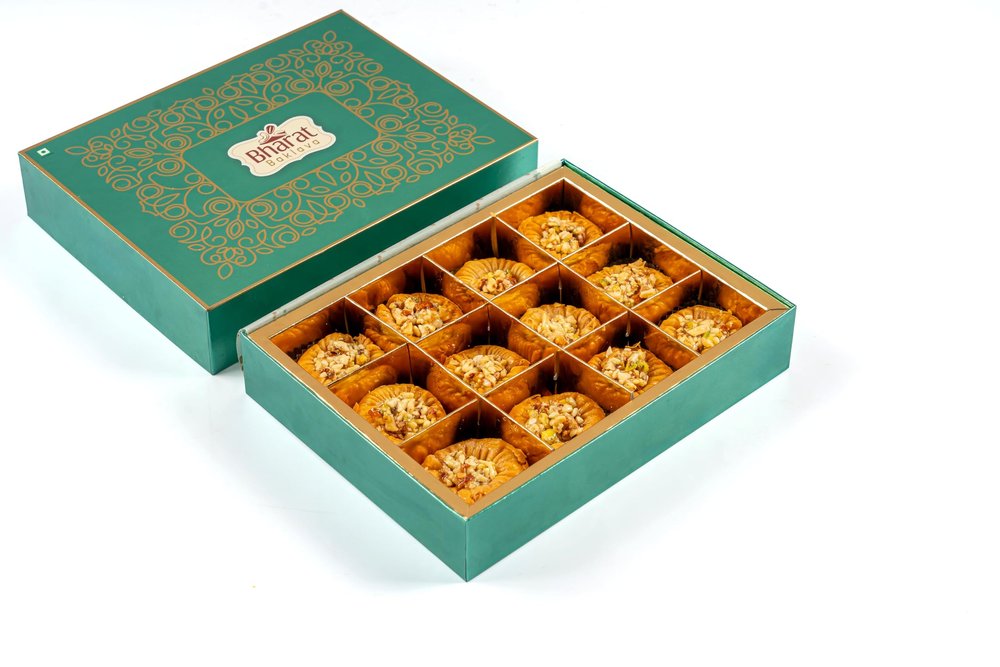 Bharat Ring Baklava ? Premium Dry Fruit Sweet | 250g | Rich & Crunchy Dessert for Gifting & Festivals