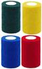 A-TAPE Breathable Self Adhesive Cohesive Bandage for Humans & Pets (Dogs, Cats, Birds)  (7.5 cm X 4.5 mtr, Pack of 4) (Forest Green, Yellow, Blue & Red) view 1