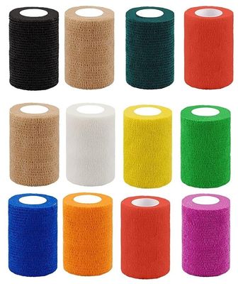 A-TAPE Breathabl Self Adhesive Cohesive Bandage for Humans & Pets (Dogs, Cats, Birds) (7.5 cm X 4.5 mtr, Pack of 12) (Multicolour)