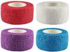 A-TAPE Breathable Self Adhesive Cohesive Bandage for Humans & Pets (Dogs, Cats, Birds)  (2.5 cm X 4.5 mtr, Pack of 4) (Purple, Red, Blue & White) view 1
