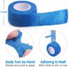 A-TAPE Breathable Self Adhesive Cohesive Bandage for Humans & Pets (Dogs, Cats, Birds)  (2.5 cm X 4.5 mtr, Pack of 4) (Purple, Red, Blue & White) view 2