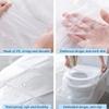Disposable Toilet Seat Covers No Direct Contact with Unhygienic Seats Easy To Dispose Protects Against Germs For Public Toilets Travel-Friendly For Women,Men, Toddler, Children Family (20 Pcs) view 3
