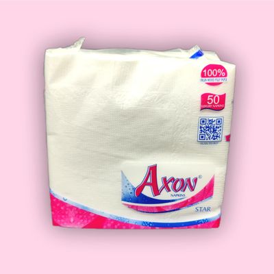 Axon Star Tissue Paper Napkins 2929cm 50pc x 12 pkt = 600pc