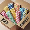 Bulk Quantity Biodegradable Paper Straws | 8MM Wide | 5000 Straws (1 Box) | Mix Design | for Restaurants, Bars, Cafes and Cloud Kitchens view 1
