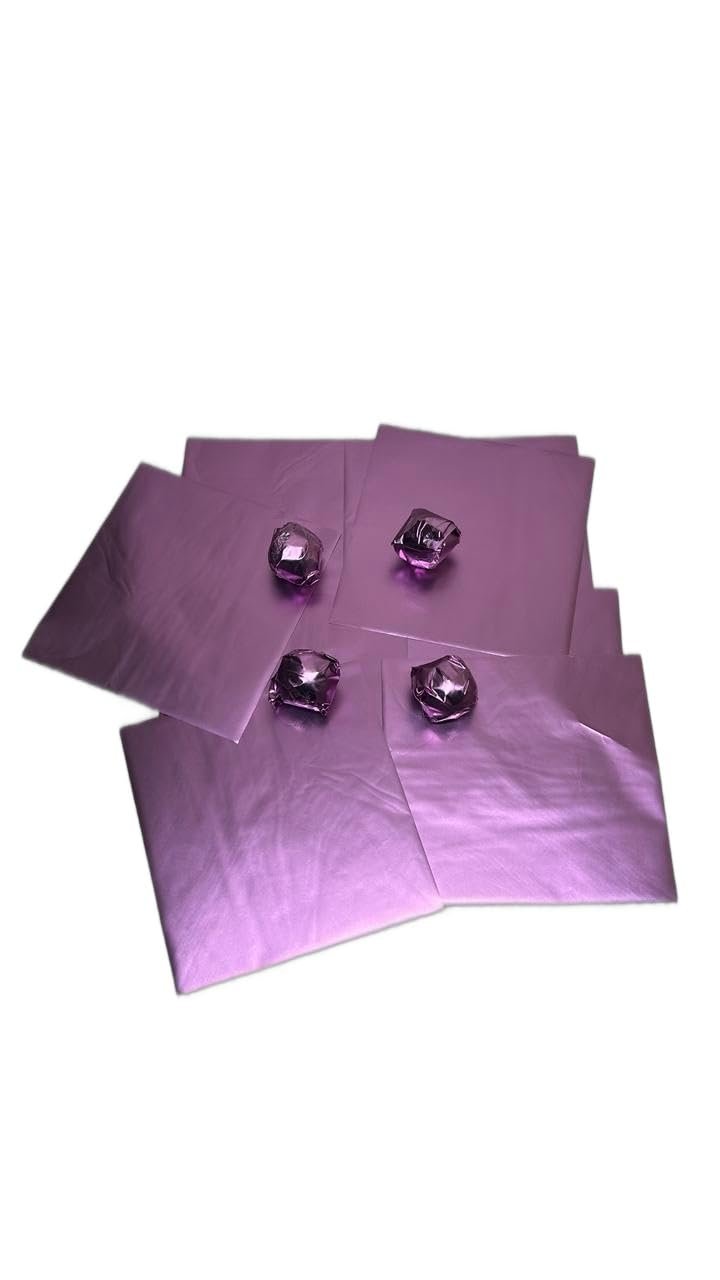 Bakerelation Aluminum Chocolate Wrapper Pink Golden Foil Chocolate Candy Wrappers (Pink Foil) 250pcs