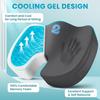2Buds Coccyx Seat Cushion with Orthopedic Gel Memory Foam, Cushion for Tailbone Pain, Sciatica & Back Pain Relief, U Shape Hip Support for [Grey] view 2