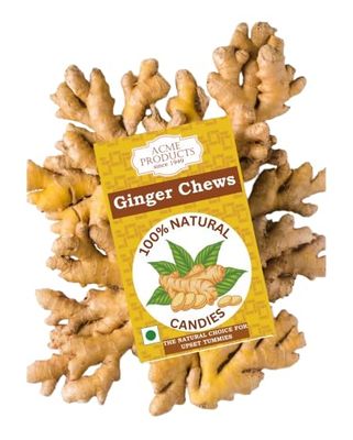 Ginger Gummy Candy - Made with 100% Natural Ginger Juice