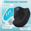2Buds Coccyx Seat Cushion with Orthopedic Gel Memory Foam, Cushion for Tailbone Pain, Sciatica & Back Pain Relief, U Shape Hip Support for [Black] view 2