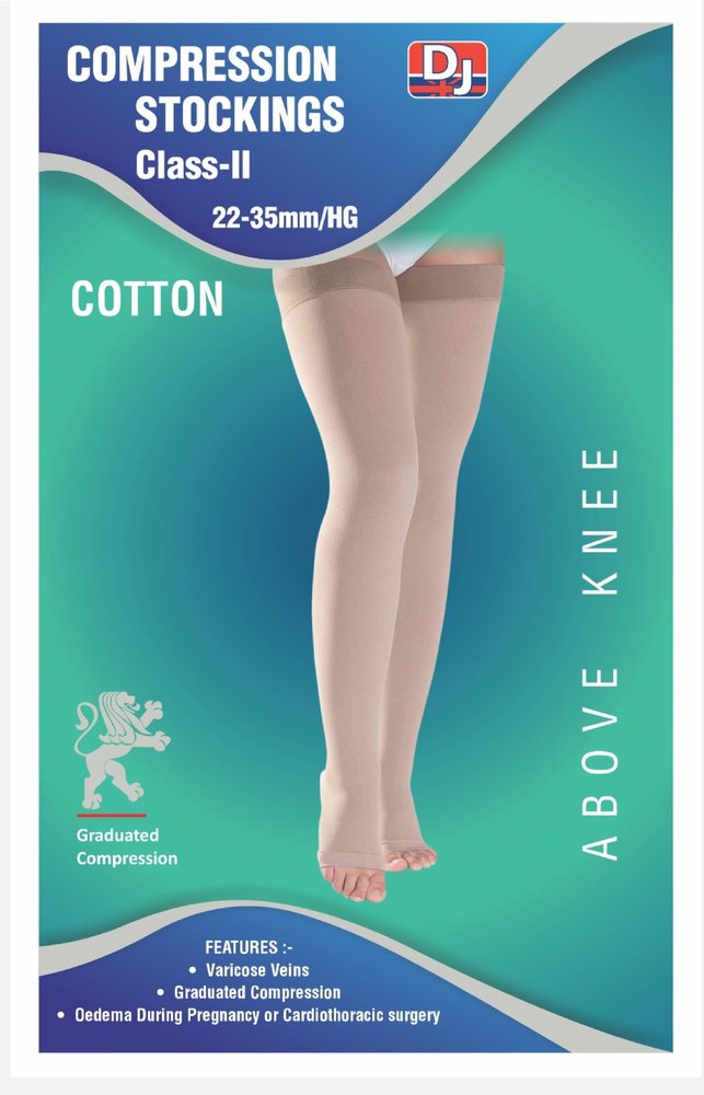 DJ Compression Stocking I Men & Women I Fabric Cotton (XL)