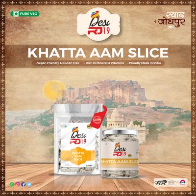 Desi RJ19 Khata Aam Slice pachak churan tasty chatpata (800g)
